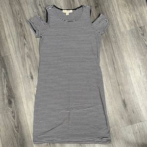Michael Michael Kors black and white striped dress, sz XS